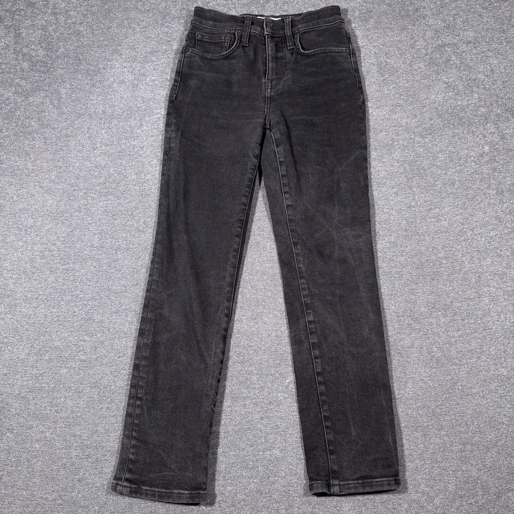 Madewell The Perfect Vintage Jean Women's Size 23P Black Mid Rise Denim Boho